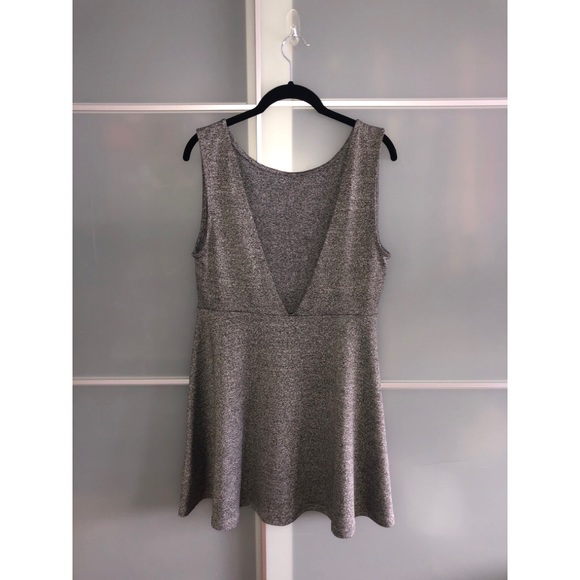 H&M Grey Spandex Skater Dress - Picture 3 of 5